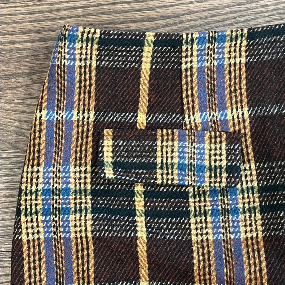 Cider | Tartan Plaid mini skirt schoolgirl preppy Womens size 3XL 3X brown - Picture 3 of 9